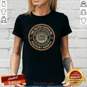 Hot Cute The Gluten Hates Me Gulinary Society Ladies-tee