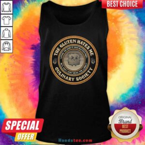 Hot Cute The Gluten Hates Me Gulinary Society Tank-top