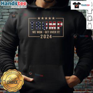 Hot Trump 2024 flag and JD Vance hoodie celebrating Trump's victory for President 47, showcasing patriotic support.
