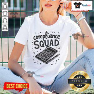 Nice Auditor Squad: Compliance Finance Review Auditor Ladies Tee featuring a stylish design for women in finance.