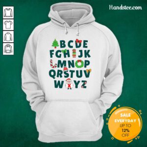 Festive ABCs: Cheerful Christmas Hoodie for Kindergarten Teachers & Little Learners!