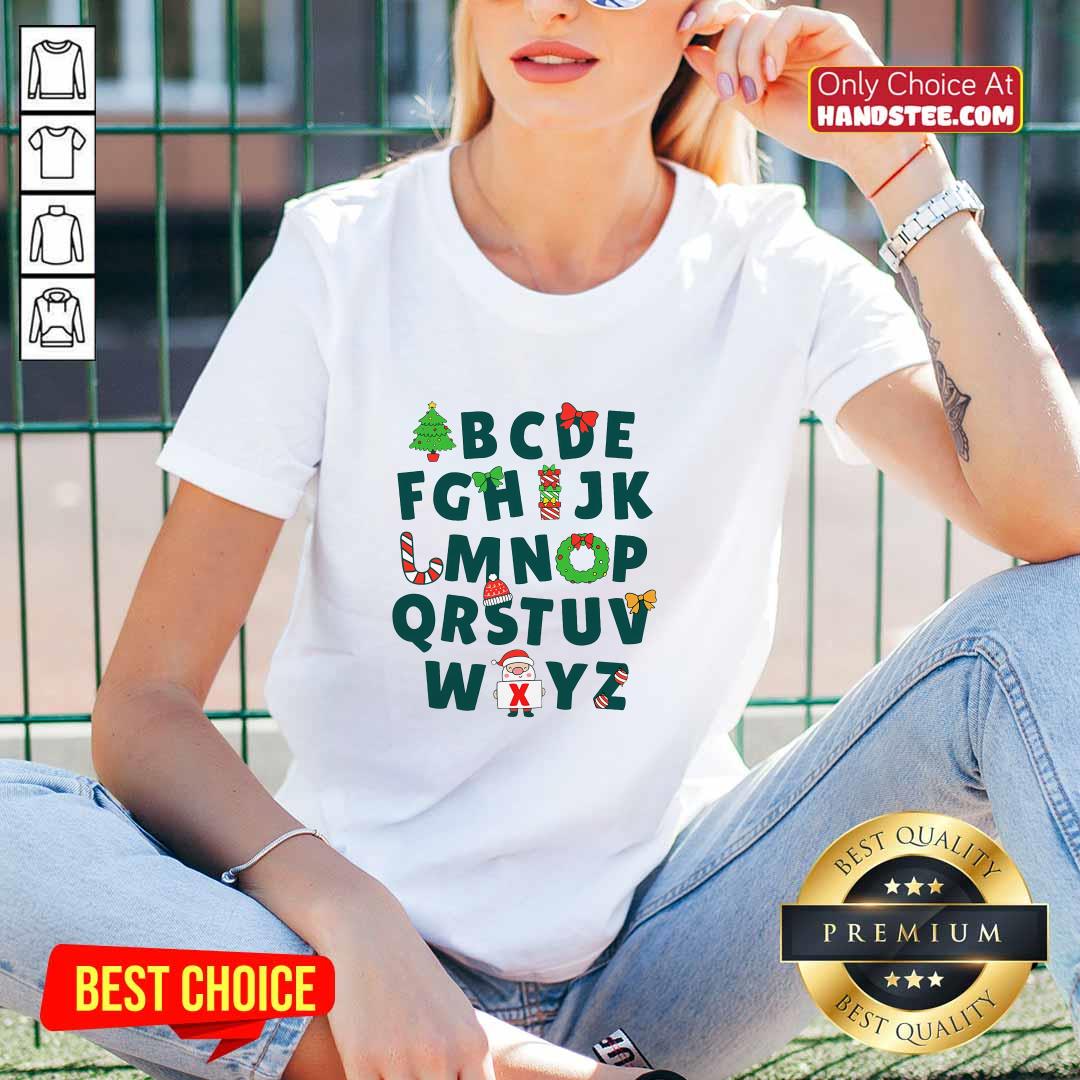 Celebrate learning with our Christmas ABCs tee for kindergarten teachers! Festive and fun!