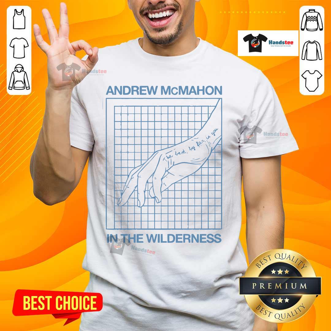 Official Andrew McMahon The Best By Far T-Shirt featuring a bold graphic design and comfortable fit for fans.