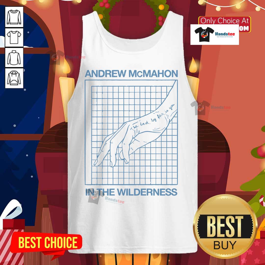 Alt Text: Official Andrew McMahon The Best By Far tank top featuring a stylish design for fans of the artist.