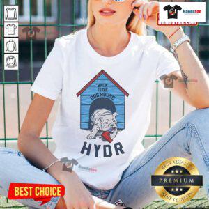 Official Back To The Dog House Hydr Ladies Tee in vibrant color, perfect for dog lovers and casual wear enthusiasts.