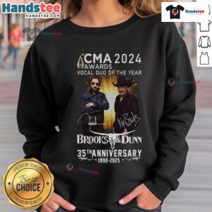 Brooks & Dunn 2024 CMA Awards Vocal Duo of the Year sweatshirt celebrating their 35th anniversary, 1990-2025.