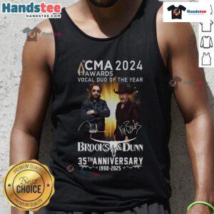 Brooks & Dunn 35th Anniversary tank top for 2024 CMA Awards Vocal Duo of the Year, celebrating country music legends.