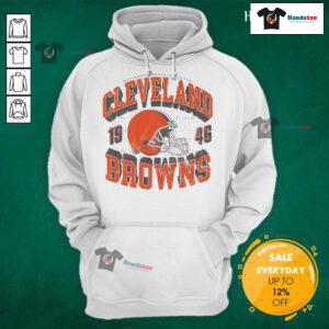 Alternative view of Official Cleveland Browns Field Arched Wordmark T-Shirt