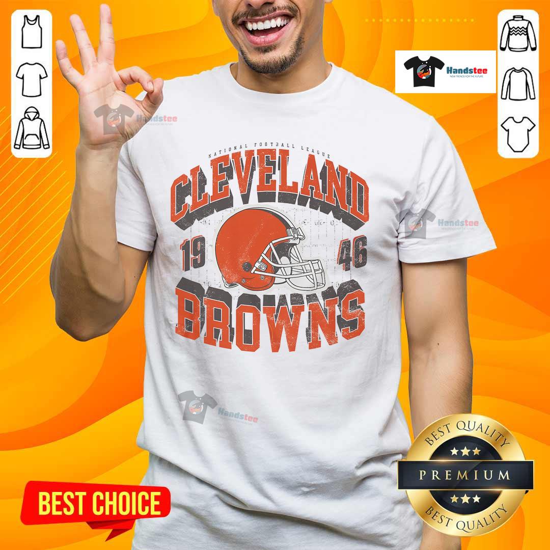 Official Cleveland Browns Field Arched Wordmark T-Shirt featuring team colors and logo, perfect for fans and game day.