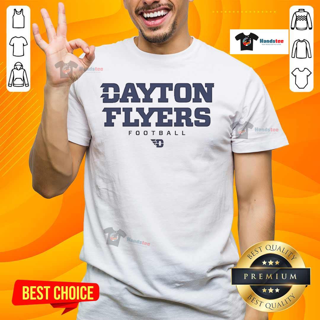 Official Dayton Flyers Football Senior Day T-Shirt featuring team colors and logo, perfect for celebrating seniors.