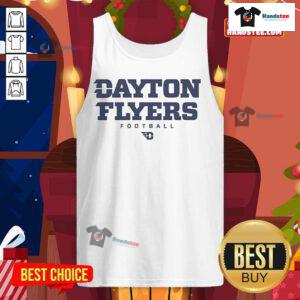 Dayton Flyers Football Senior Day tank top featuring team colors and logo, perfect for showing school spirit on game day.