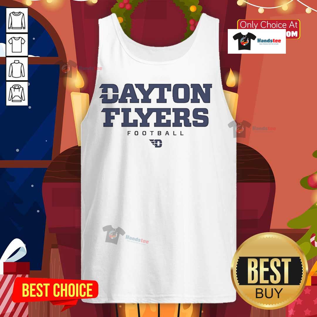 Dayton Flyers Football Senior Day tank top featuring team colors and logo, perfect for showing school spirit on game day.