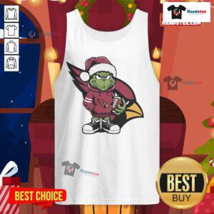 Official Grinch Hug Ball Arizona Cardinals Christmas tank top featuring festive design for holiday cheer.
