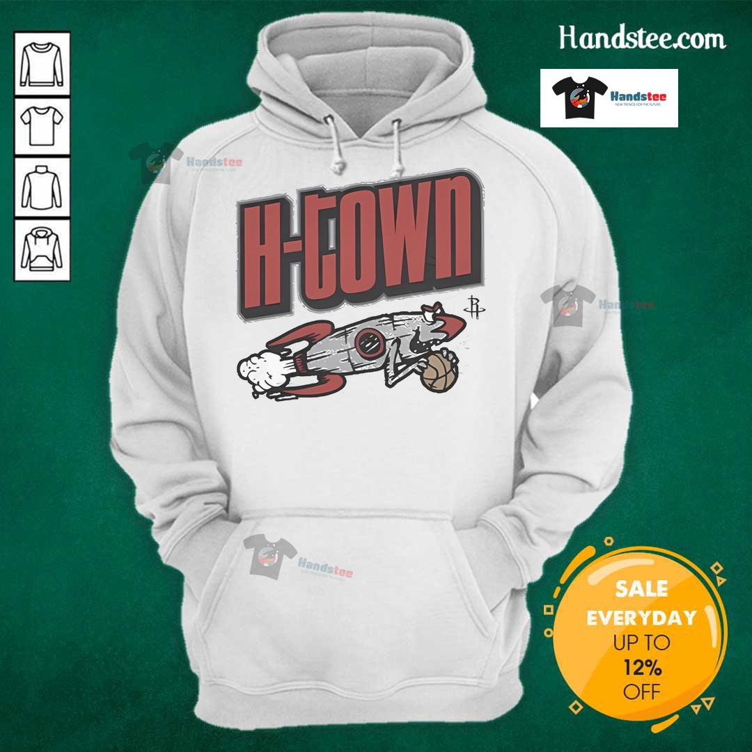 Official Houston Rockets City 2024 basketball hoodie featuring team colors and logo, perfect for fans and players.