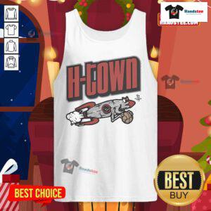 Official Houston Rockets City 2024 basketball tank top featuring bold team colors and logo, perfect for fans.