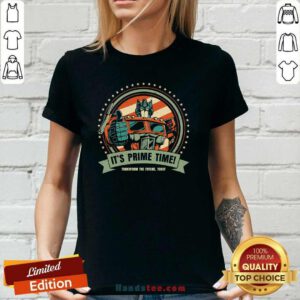 Official It's Prime Time Transform The Future Today Optimus Prime Ladies-tee