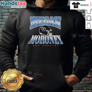 Official Megan Moroney X Tennessee Titans helmet emo cowgirl hoodie featuring stylish design and vibrant colors.