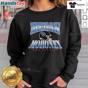 Alt Text: Official Megan Moroney X Tennessee Titans Helmet Emo Cowgirl Sweatshirt featuring vibrant graphics and stylish design.