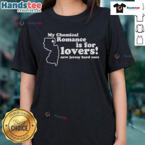 Official My Chemical Romance Is For Lovers New Jersey Hard Core Ladies Tee featuring a stylish design for fans.