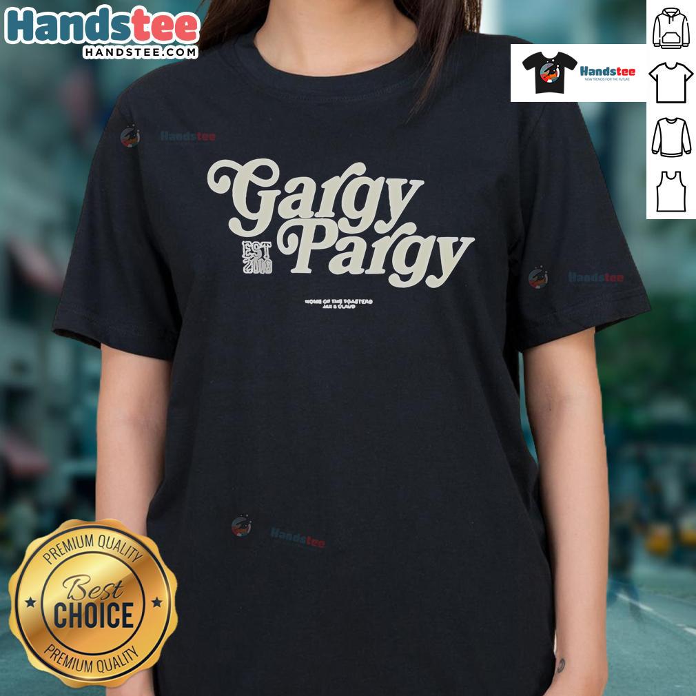 Alt Text: Stylish Official The Toast Gargy Pargy Ladies Tee featuring a trendy design perfect for casual wear.