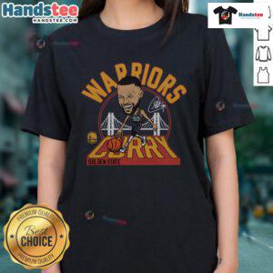 Official Warriors Stephen Curry Signature Ladies Tee featuring vibrant graphics and a comfortable fit for fans.