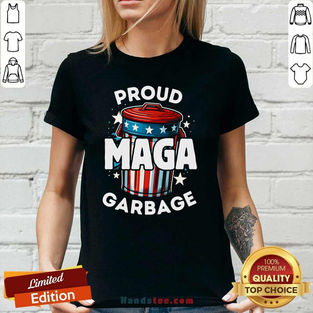 Premium Proud MAGA Garbage Ladies-tee