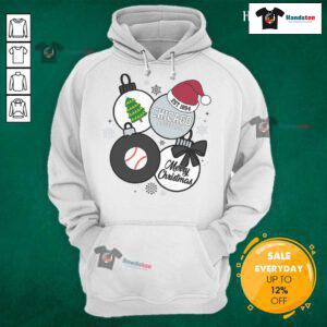 Alternative view of Top Merry Christmas Chicago Baseball Est 1894 T-Shirt