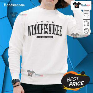 Awesome college-style Lake Winnipesaukee New Hampshire souvenir sweatshirt in vibrant colors, perfect for cozy outings.