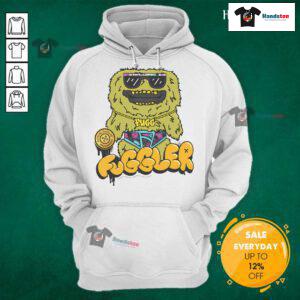 Awesome Fuggler Count Underoo Mcgoo graffiti text hoodie featuring vibrant street art design and playful colors.