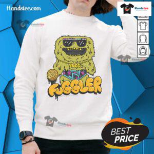 Awesome Fuggler Count Underoo Mcgoo graffiti text sweatshirt featuring vibrant colors and unique design for trendy fashion.