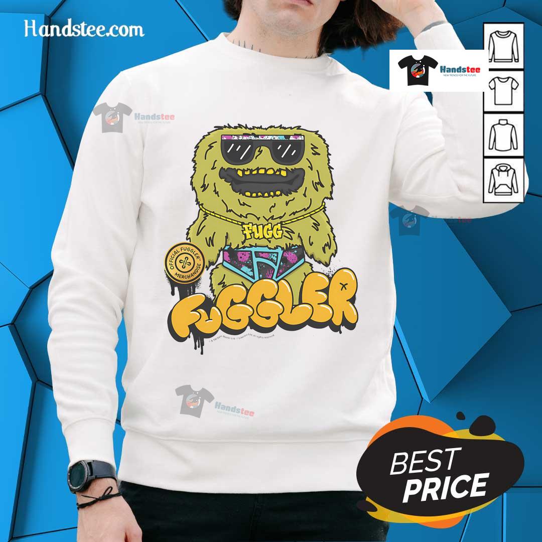 Awesome Fuggler Count Underoo Mcgoo graffiti text sweatshirt featuring vibrant colors and unique design for trendy fashion.