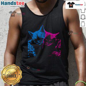 Adorable girl band wearing 'French Exit' tank tops, perfect for funny cat lovers and music enthusiasts.