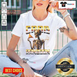 Funny Crab Rangoon bootleg rap aesthetic goons meme featuring skeleton ladies on a trendy tee shirt design.