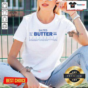 Alt Text: Funny Foodie Baker wearing a tee while baking with salted butter, showcasing a humorous take on culinary creativity.