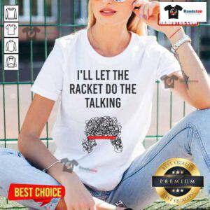 Funny John McEnroe tennis tee for ladies featuring a humorous graphic, perfect for tennis fans and casual wear.