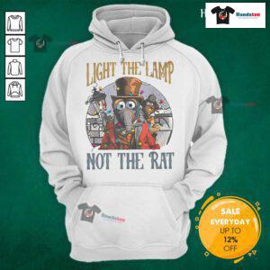 Funny Light The Lamp Not The Rat Christmas Holiday Rat Hoodie featuring a playful design for festive celebrations.