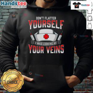 Funny nurse saying on a hoodie, perfect for hospital nurses who appreciate humor in their daily work.