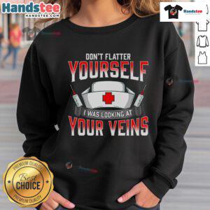 Funny nurse sweatshirt featuring a humorous hospital nurses quote, perfect for healthcare professionals and gift ideas.