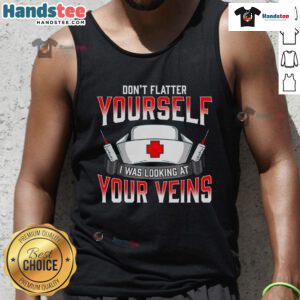 Funny nurse tank top featuring a humorous hospital nurses quote, perfect for healthcare professionals and nursing students.