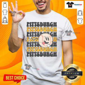 Funny Pittsburgh Baseball T-Shirt featuring a humorous design perfect for fans and casual wear in Pittsburgh.