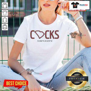 Funny Prime Meridian Cocks ladies tee featuring a playful design, perfect for casual and humorous wear.