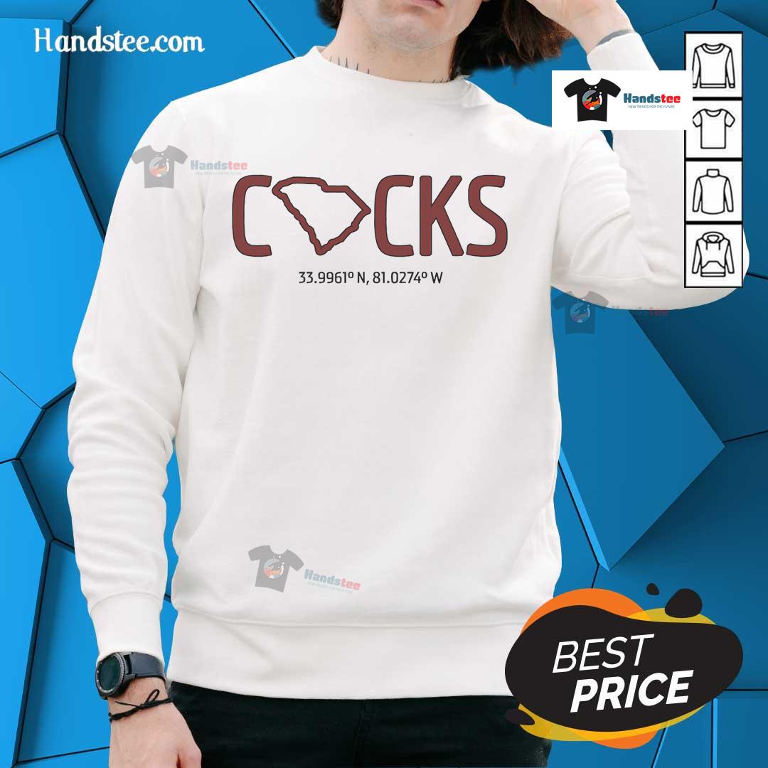 Funny Prime Meridian Cocks sweatshirt featuring a humorous graphic design, perfect for geography lovers and casual wear.