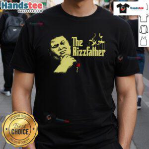 Funny The Rizzfather The Rizzler Godfather meme T-Shirt featuring a humorous graphic and bold text design.