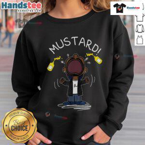 Stylish Lamar mustard sweatshirt with a funny graphic, perfect for trendy casual outfits and streetwear enthusiasts.