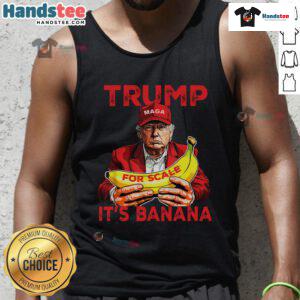 Funny Trump banana starship tank top featuring a humorous design with vibrant colors and playful graphics.
