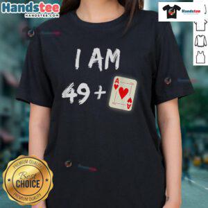 Good 50th Birthday Poker tee for ladies featuring a stylish poker player design, perfect for celebrating a milestone birthday.