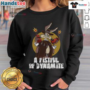 Alt Text: Good A Fistful of Dynamite sweatshirt featuring iconic film imagery, perfect for fans of classic cinema apparel.