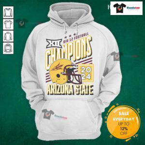 Good Arizona State Big 12 Champions Hoodie showcasing team pride with vibrant colors and bold logo design.
