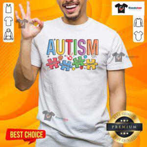 Good Autism Accept Understand Puzzle T-Shirt featuring colorful puzzle pieces symbolizing autism awareness and acceptance.
