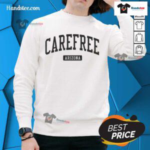 Good Carefree Arizona AZ vintage athletic sports sweatshirt in a relaxed fit, perfect for casual outings and sports enthusiasts.